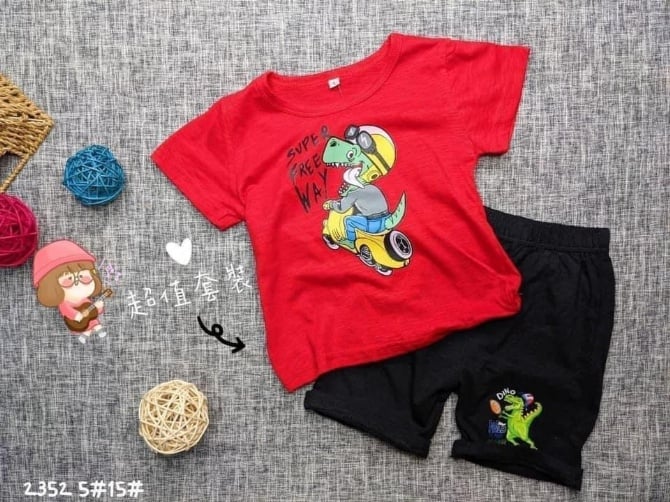 恐龙竹节棉套装