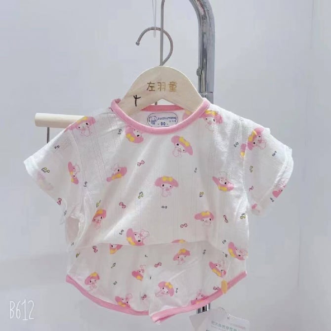 美乐蒂奥戴尔提花短袖套装