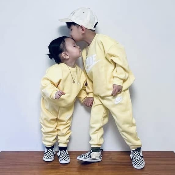 N家兄妹款卫衣套装-黄色