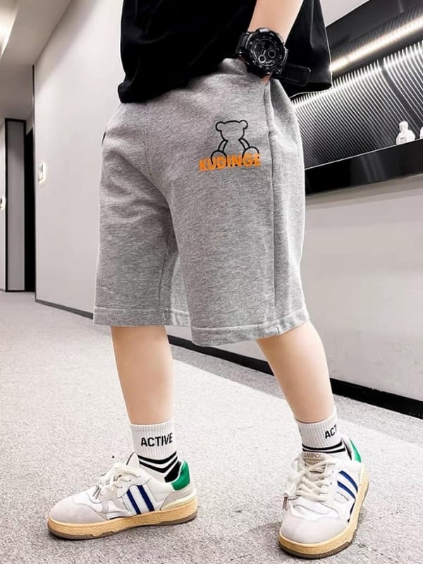 小熊印花棉裤📌顏色：灰色 (小童/大童）