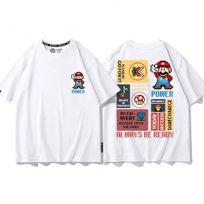 MARIO白色上衣(小童/大童）