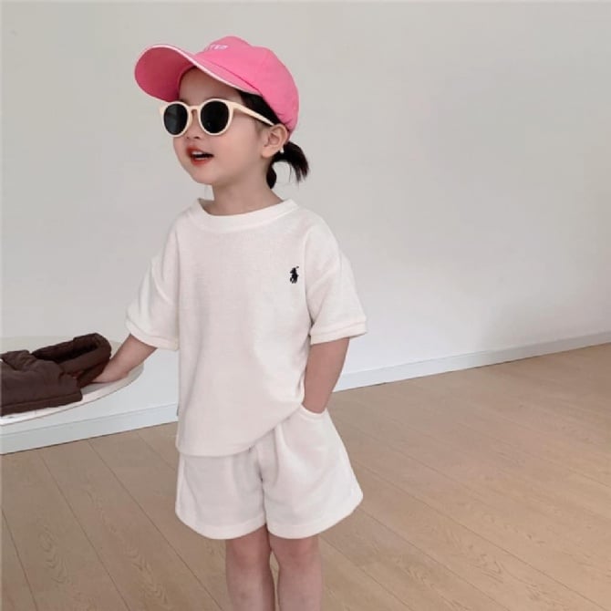 小馬家棉質套裝📌顏色：杏色