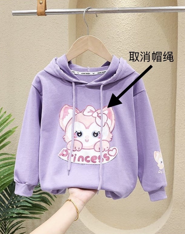 玲娜贝儿连帽卫衣📌顏色：紫色
