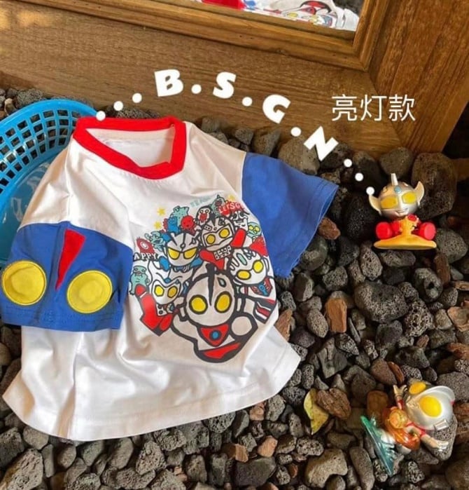 亮灯款奥特曼上衣📌顏色：蓝白