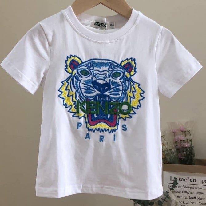 老虎头潮牌上衣📌顏色：白色