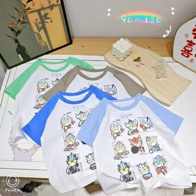 九宫格奥特曼家居服-深蓝