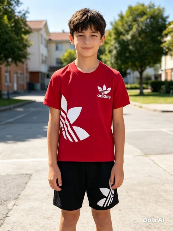 ADIDAS套装-暗红