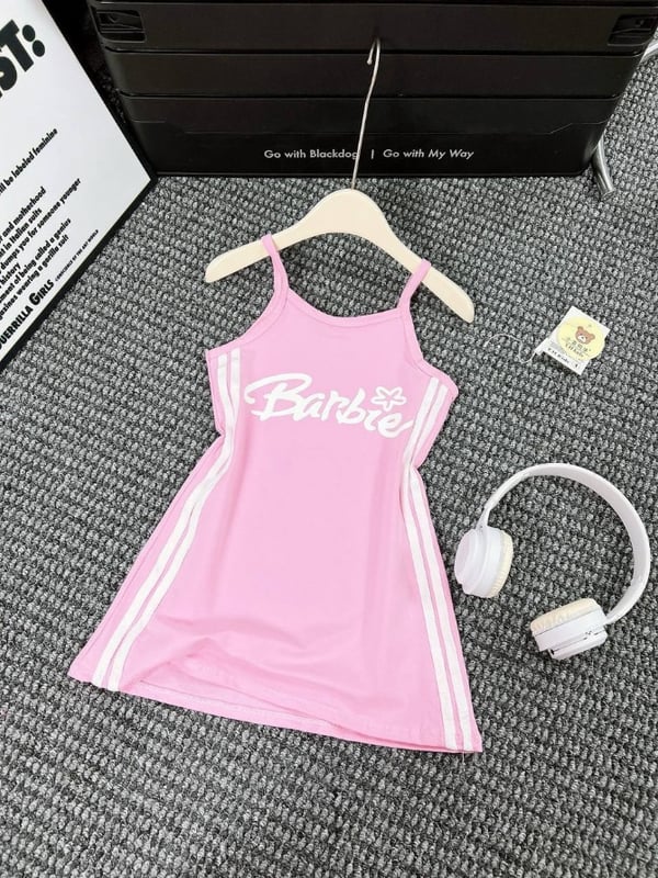 Barbie吊带裙-粉色