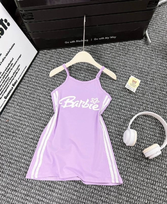 Barbie吊带裙-紫色
