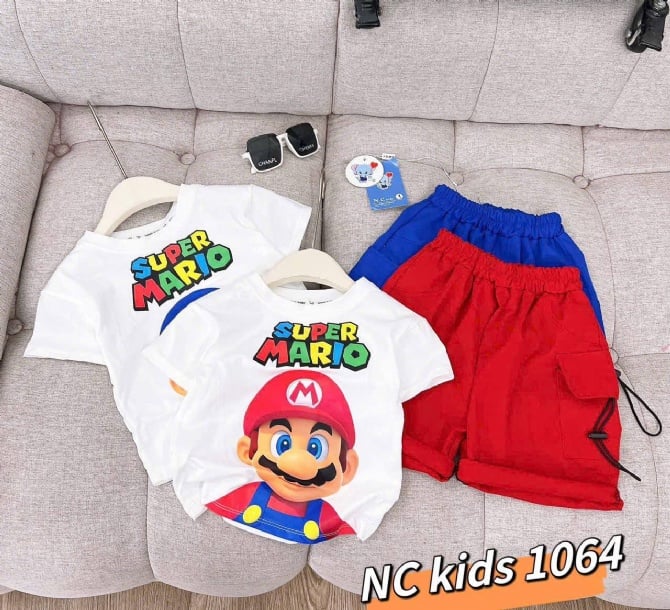 MARIO工装裤套装-红色
