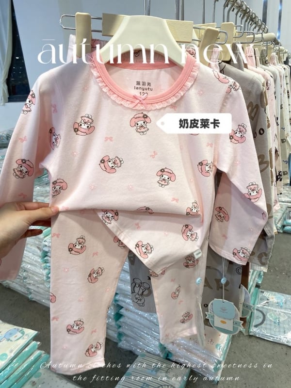 美乐蒂蝴蝶结家居服-粉色
