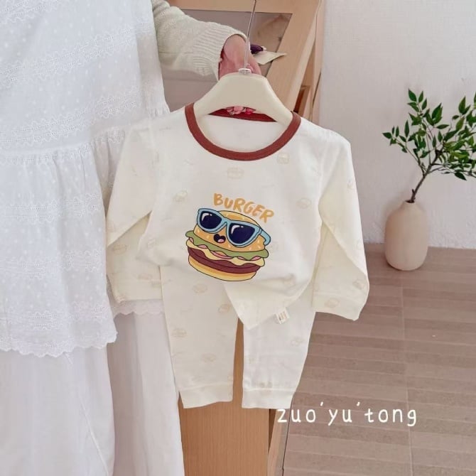 BURGER 家居服-深褐色