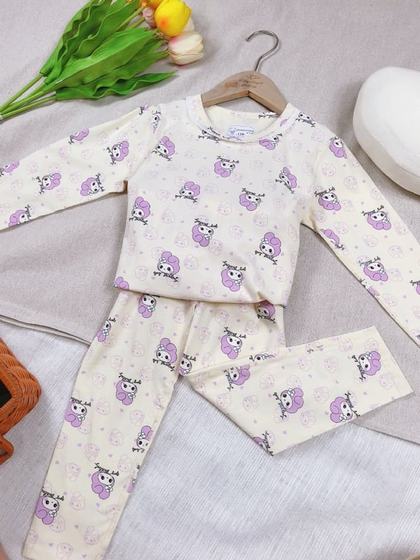 美乐蒂蝴蝶结家居服-黄