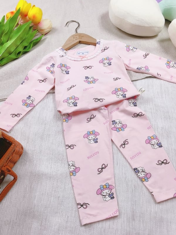 美乐蒂粉色蝴蝶结家居服