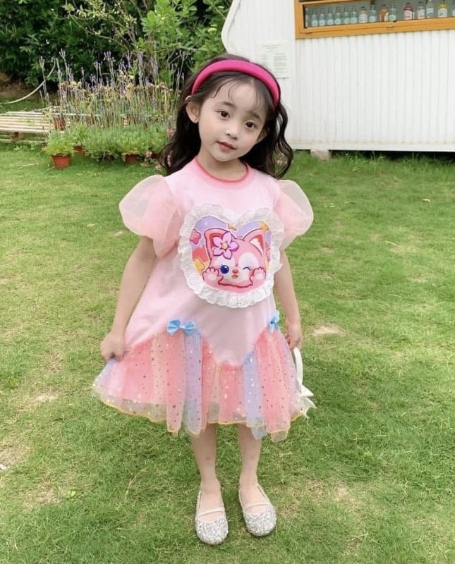 玲娜贝儿彩虹网纱裙