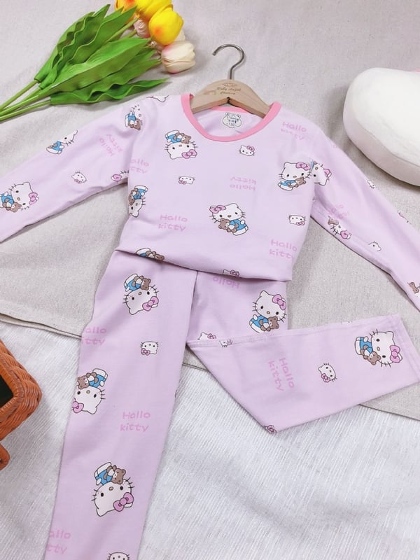 HELLO KITTY家居服-紫粉
