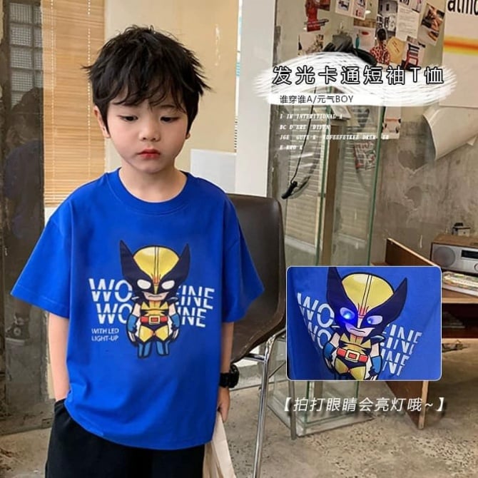 亮燈款金鋼狼上衣