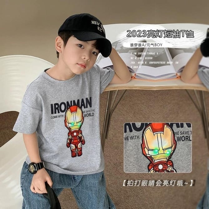 亮燈款鋼鐵俠上衣