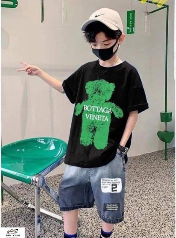 小熊潮牌大童套装