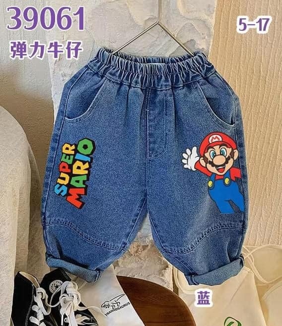 超级玛丽牛仔裤